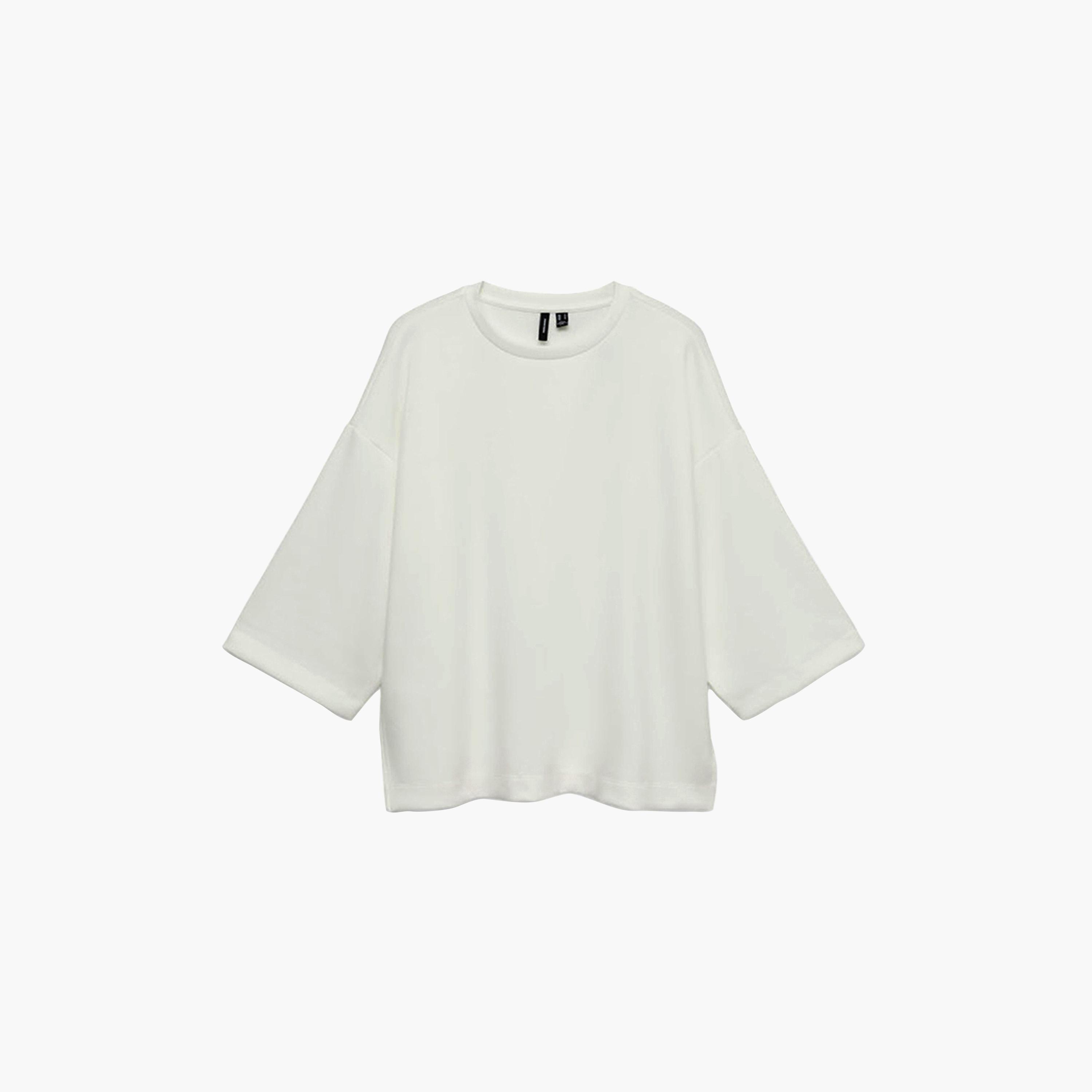Vero Moda White Drop Shoulder Sleeves Women's Top-women-clothing-shirtsandblouses-blouses-image-6