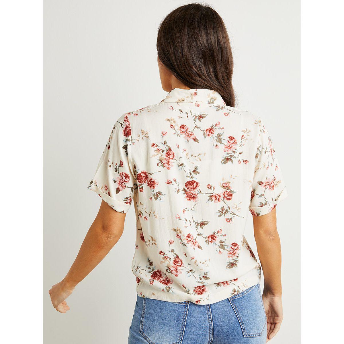 Styli Floral Print Short Sleeves Blouse-women-clothing-shirtsandblouses-blouses-image-4