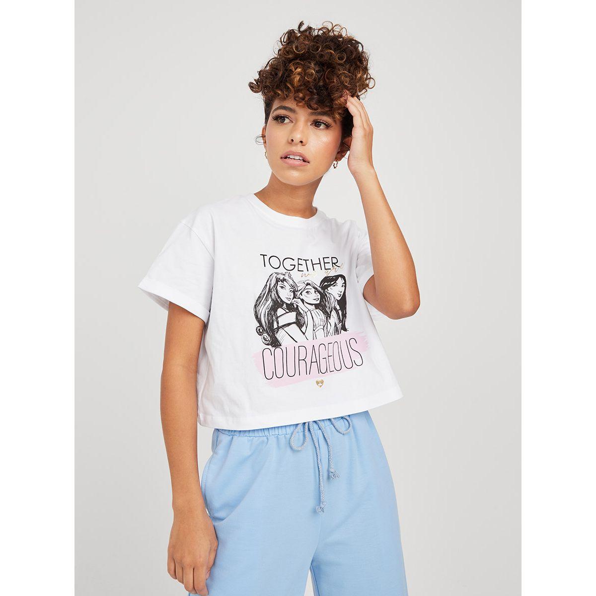 تيشيرت ديزني بطبعة-women-clothing-tshirts-image-5