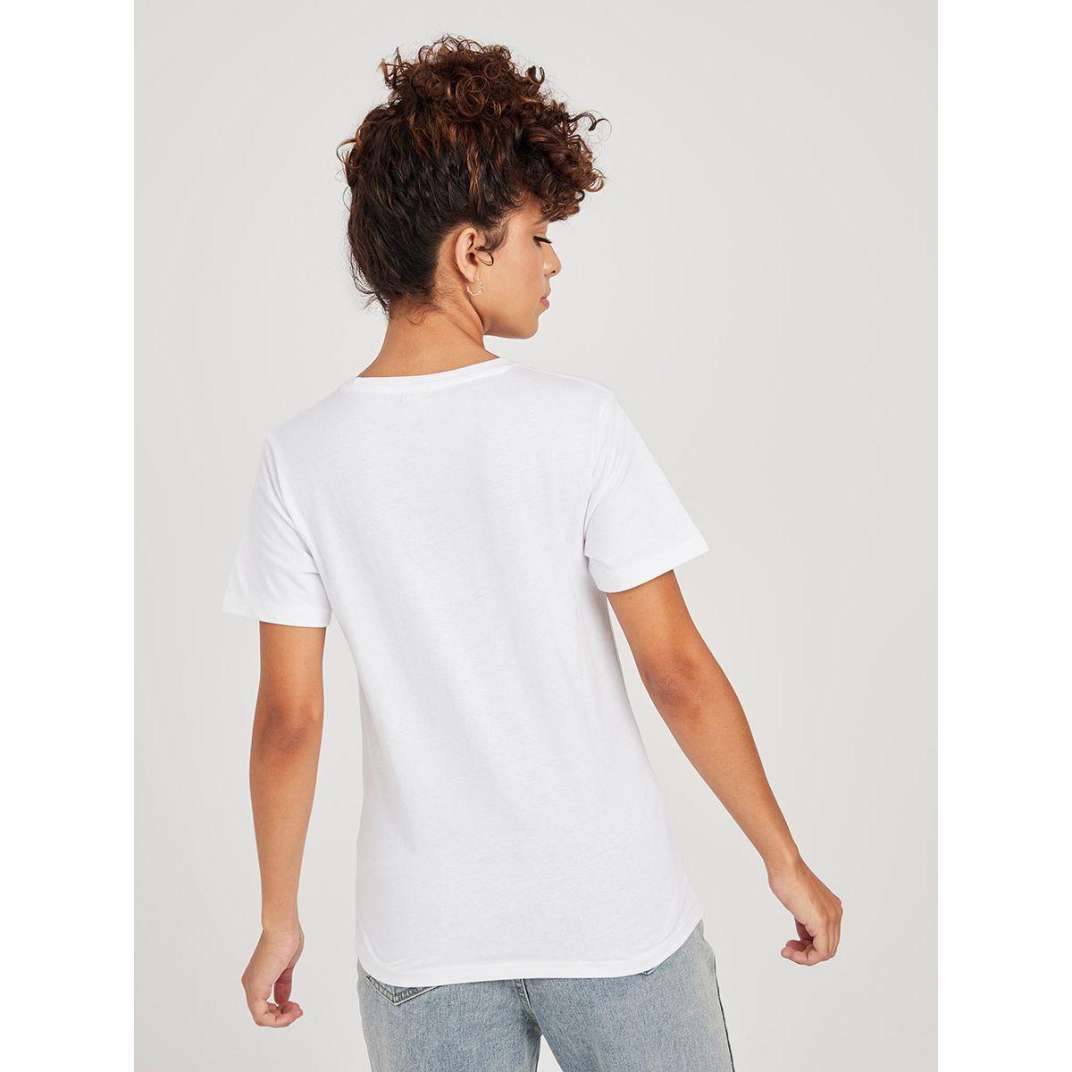 تيشيرت ديزنى بطبعة شعار بتفاصيل من ريد تايب-women-clothing-tshirts-image-5