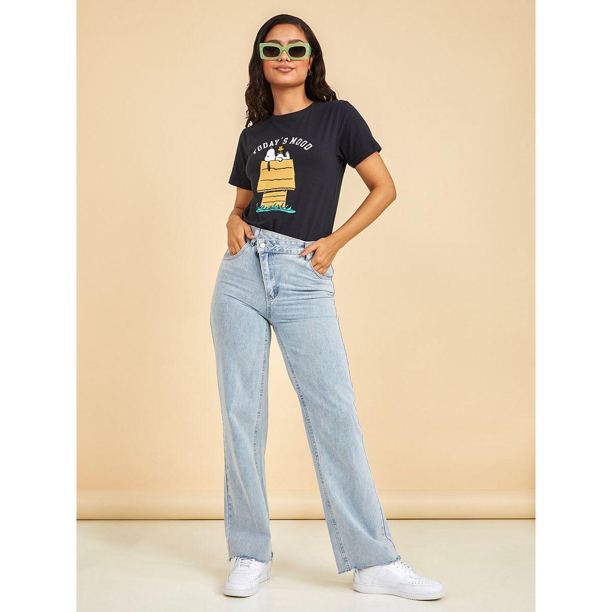 تيشيرت كاجوال باكمام قصيرة-women-clothing-tshirts-image-2