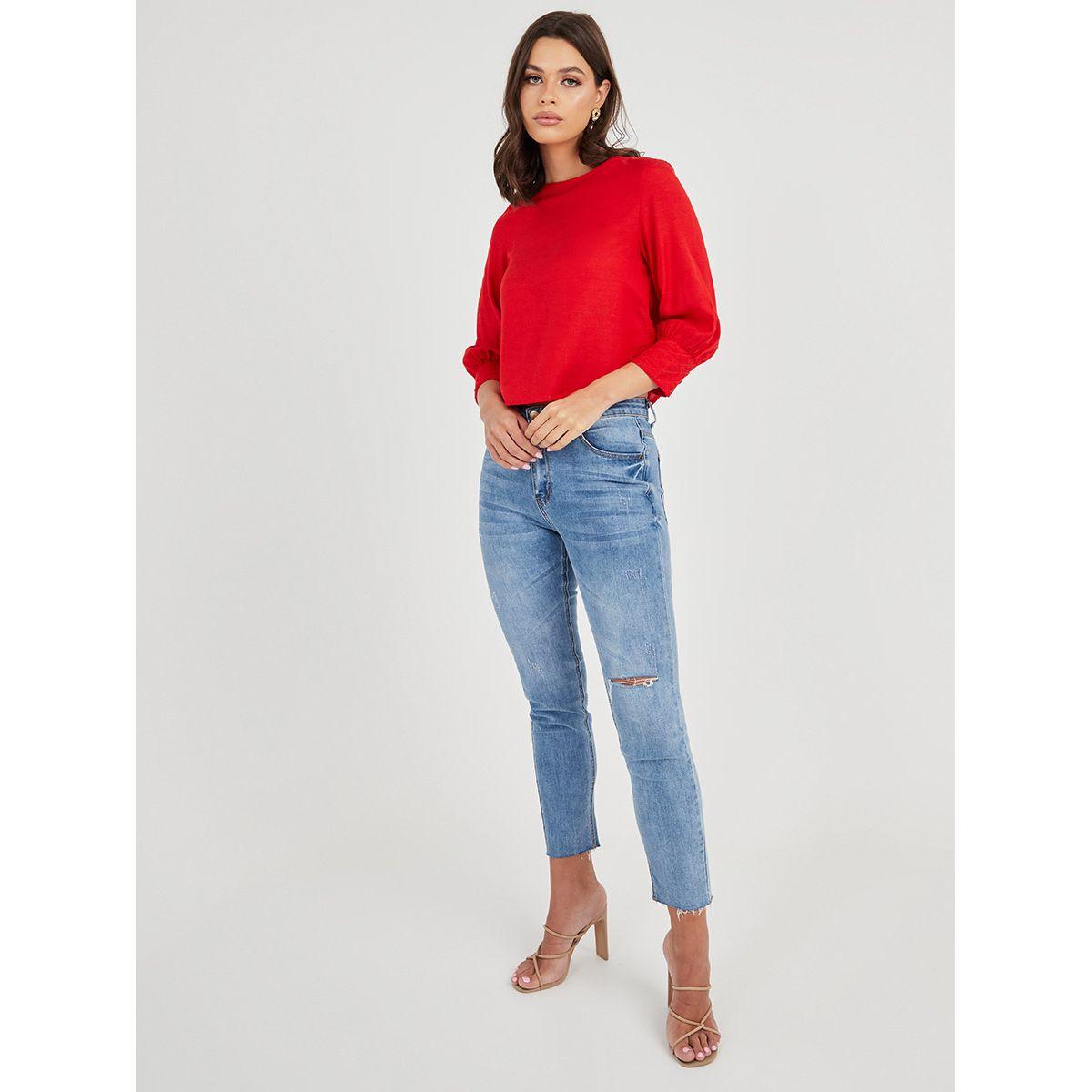 بلوزة بياقة دائرية-women-clothing-shirtsandblouses-blouses-image-2