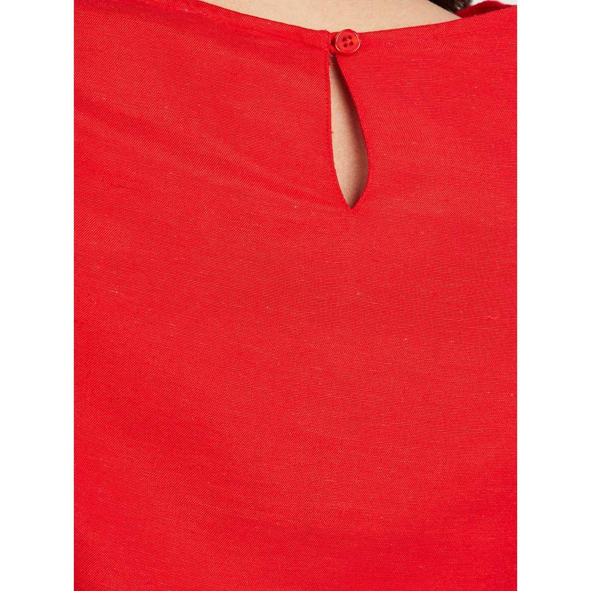 Styli Round Neck 3/4 Sleeves Top-women-clothing-shirtsandblouses-blouses-image-5