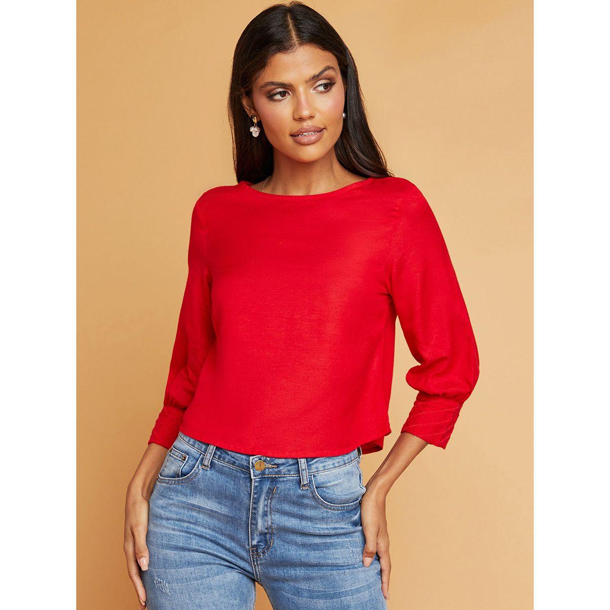 بلوزة بياقة دائرية-women-clothing-shirtsandblouses-blouses-image-6