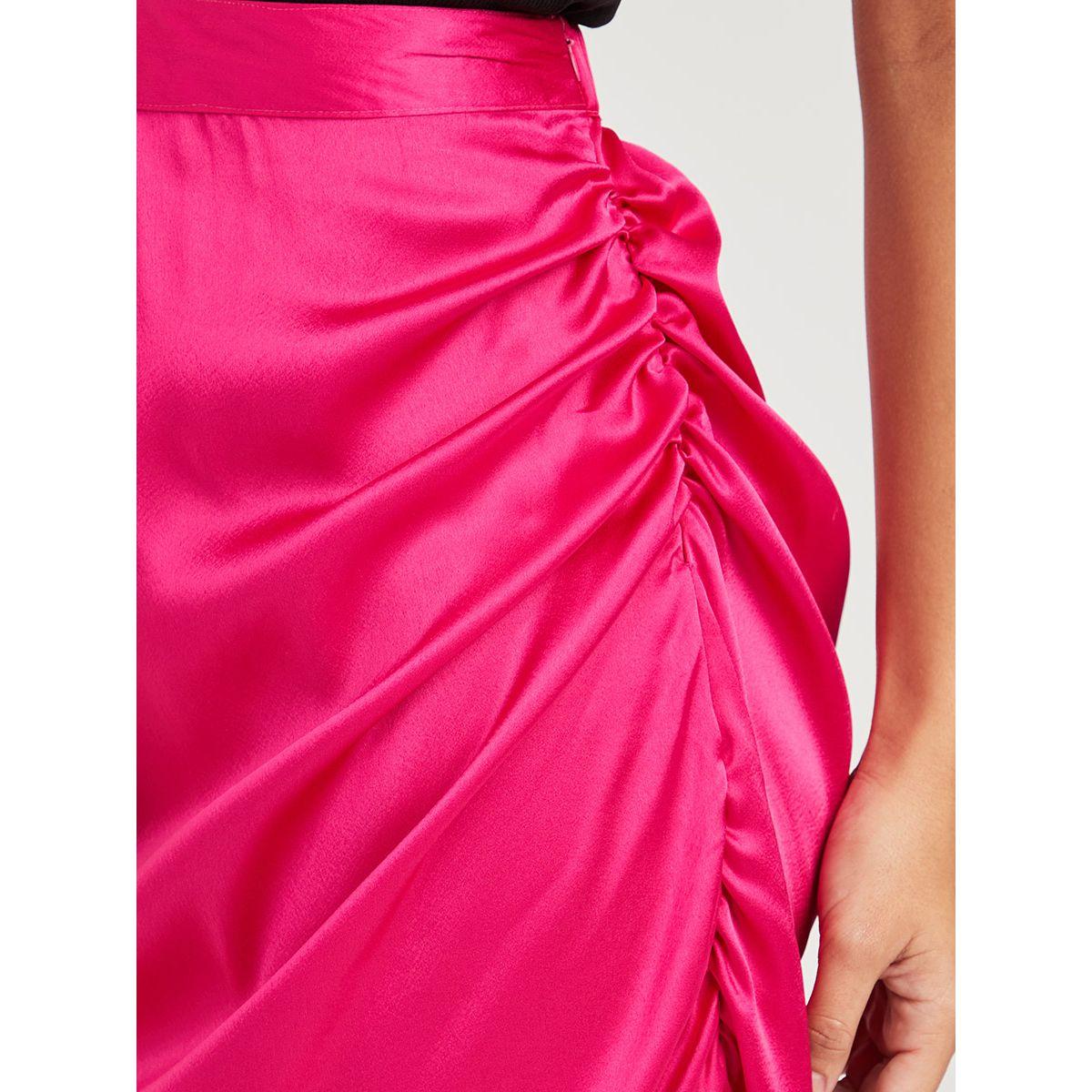 تنورة ميدي ساتان من ستايلي-women-clothing-bottoms-skirts-image-3