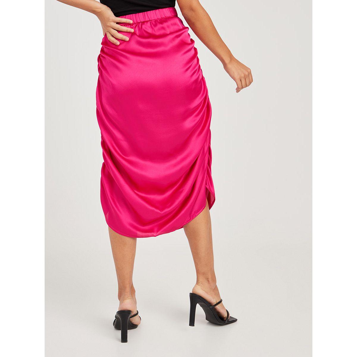 تنورة ميدي ساتان من ستايلي-women-clothing-bottoms-skirts-image-4