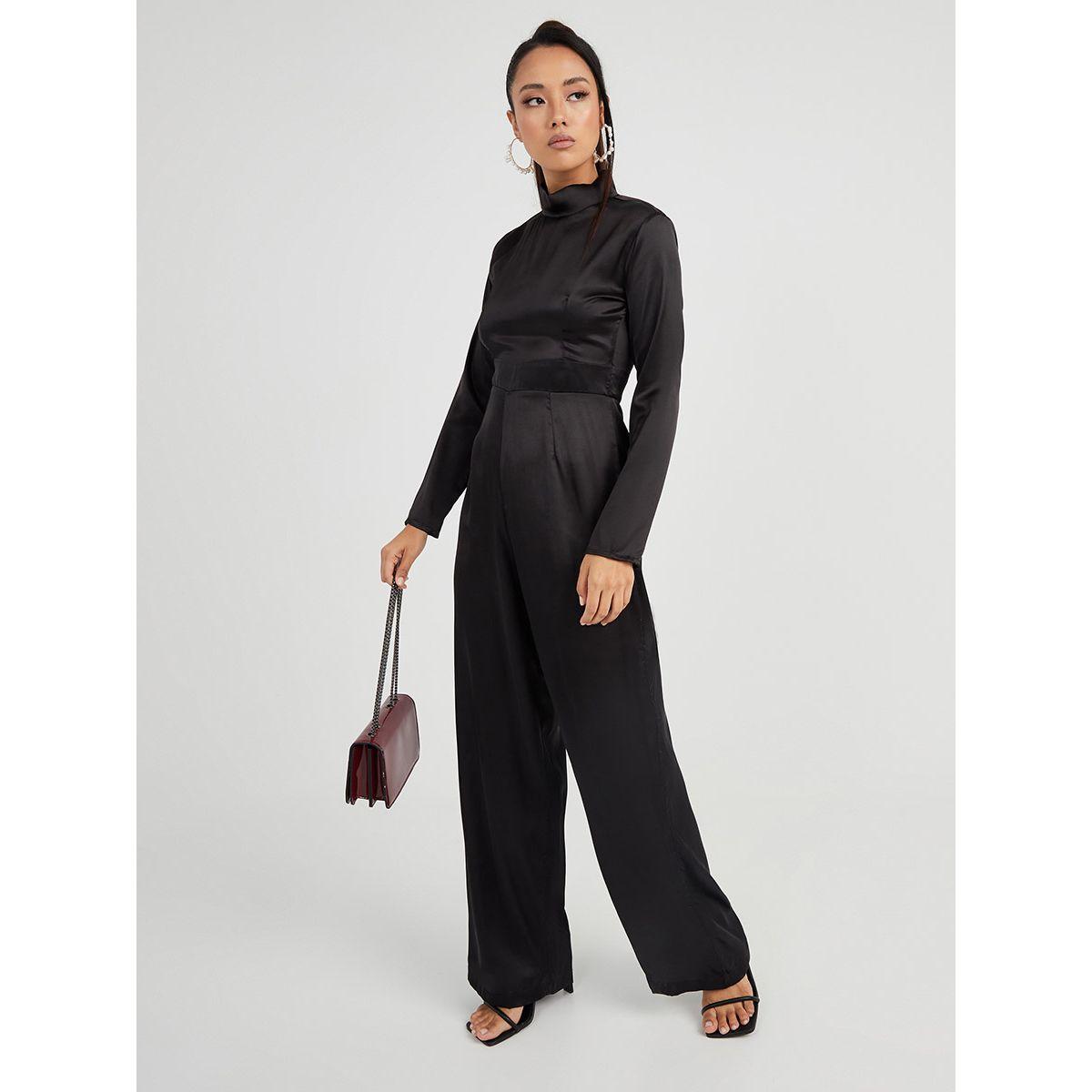 Styli High Neck Long Sleeves Satin Jumpsuit-women-clothing-jumpsuits-image-1