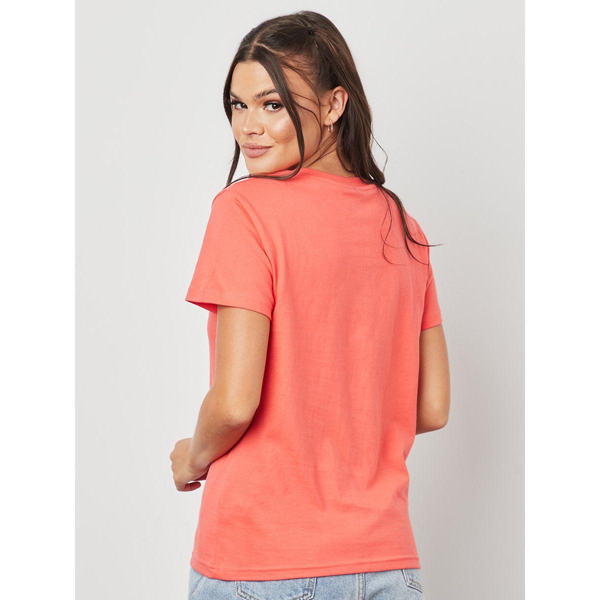 Styli Colorado Slogan Print Regular Fit T-shirt-women-clothing-tshirts-image-5