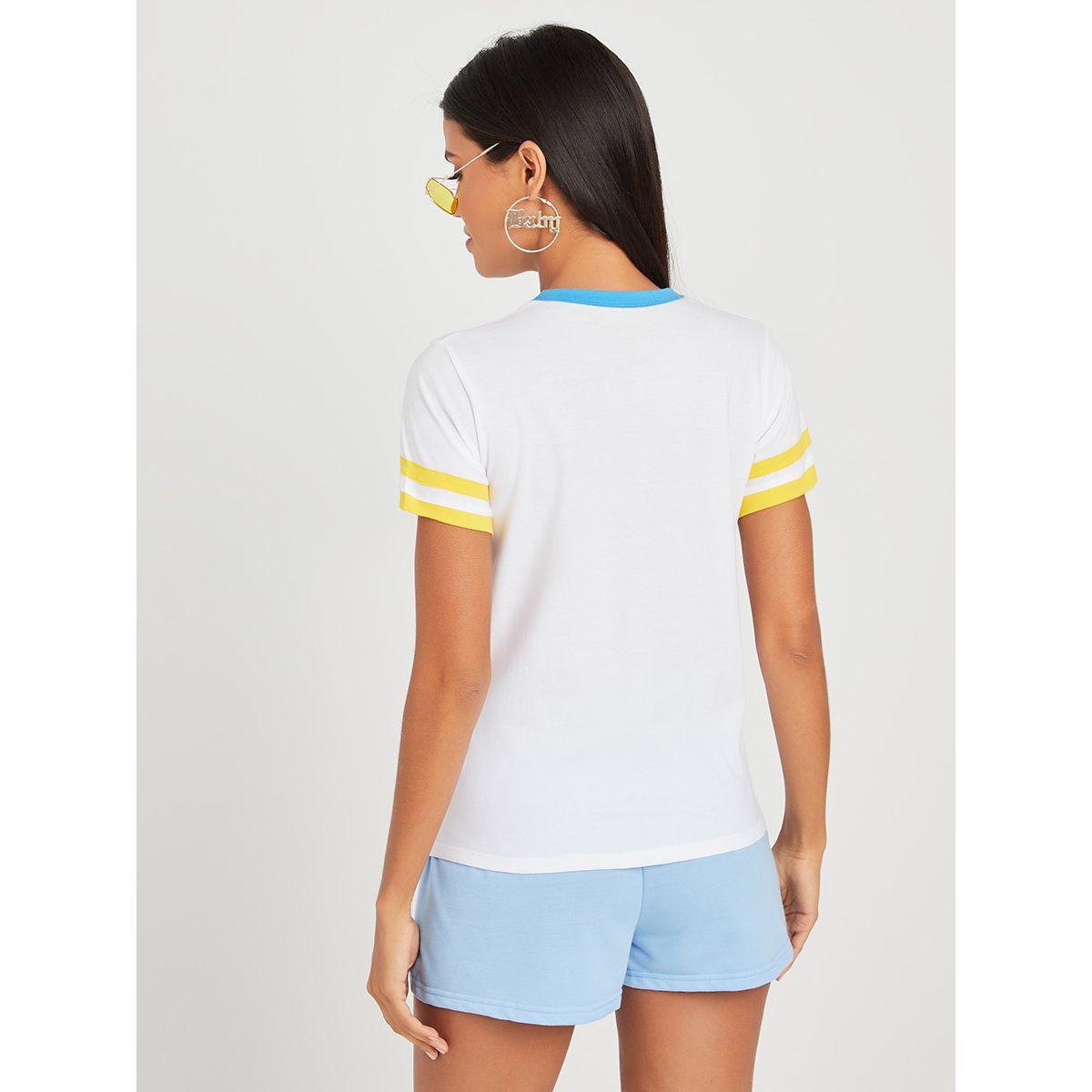 تيشيرت بقصة عادية واكمام قصيرة-women-clothing-tshirts-image-4