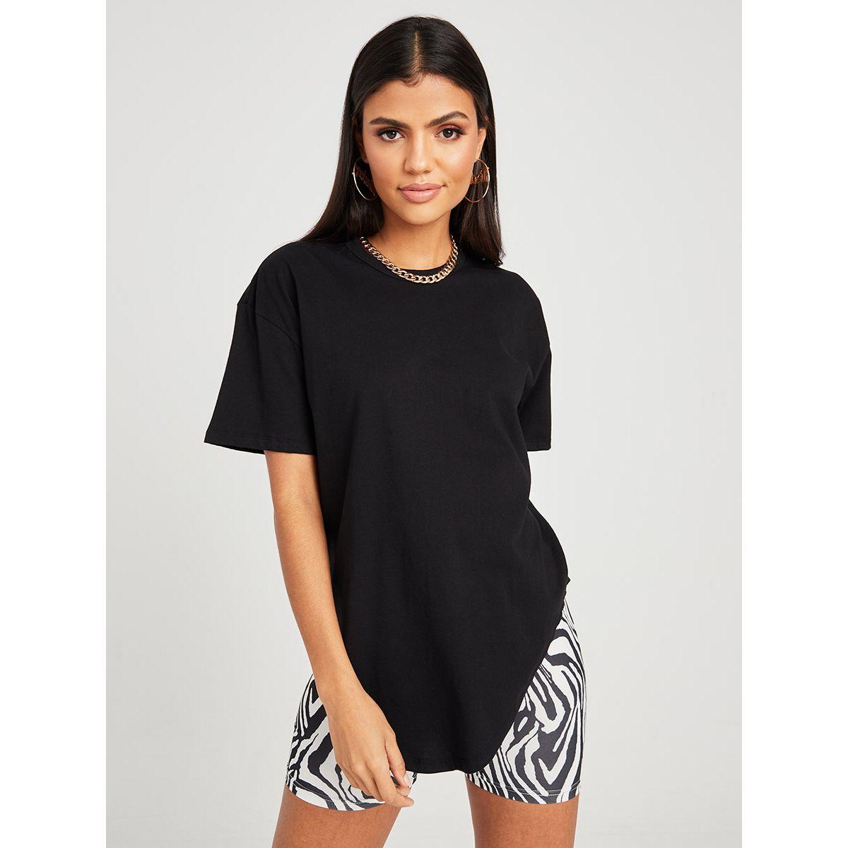 تيشيرت طويل باكمام قصيرة-women-clothing-tshirts-image-3