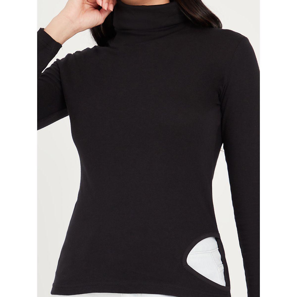 Styli Long Sleeves Turtle Neck Knitted Top with Cut Out Detail-women-clothing-shirtsandblouses-blouses-image-4