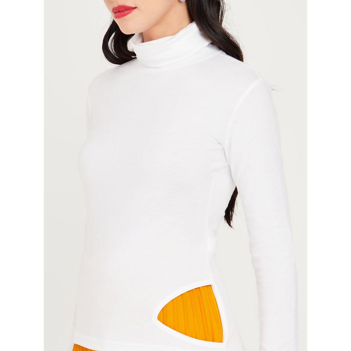 Styli Long Sleeves Turtle Neck Knitted Top with Cut Out Detail-women-clothing-tshirts-image-4