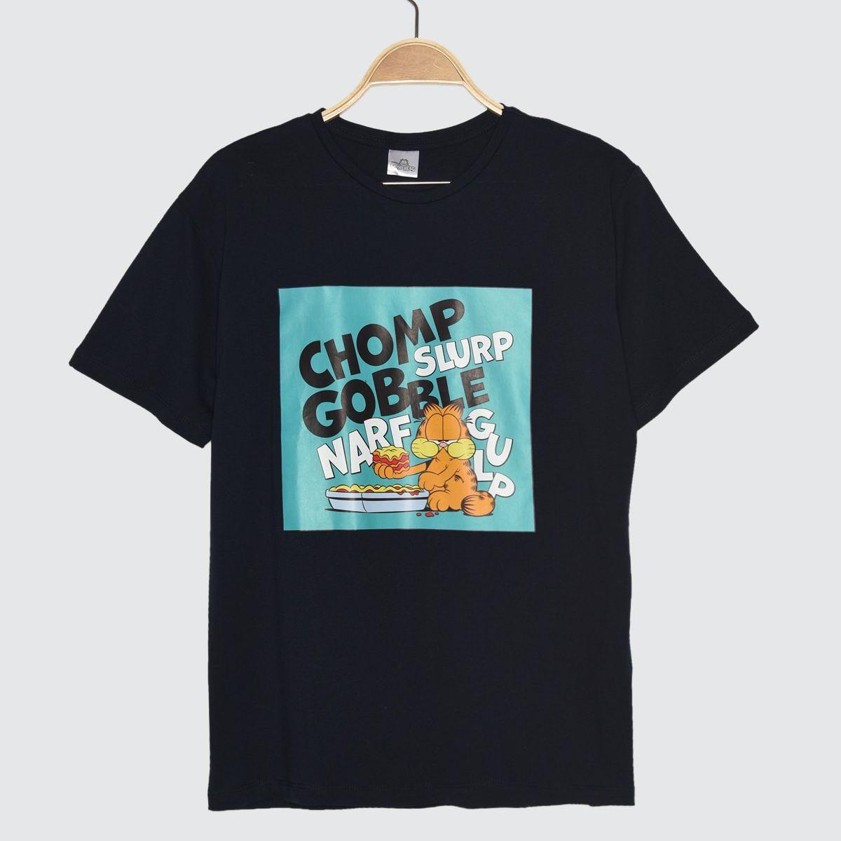Trendyol Short Sleeves Garfield Print Cotton Regular T-shirt-women-clothing-tshirts-image-6