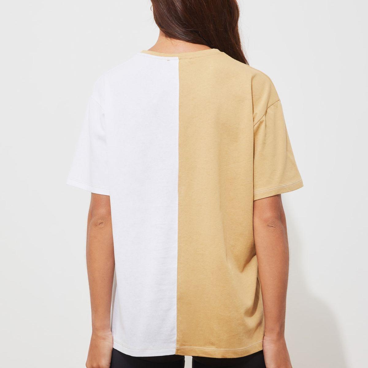 Trendyol Short Sleeves Colorblock Brooklyn Print Regular T-shirt-women-clothing-tshirts-image-5