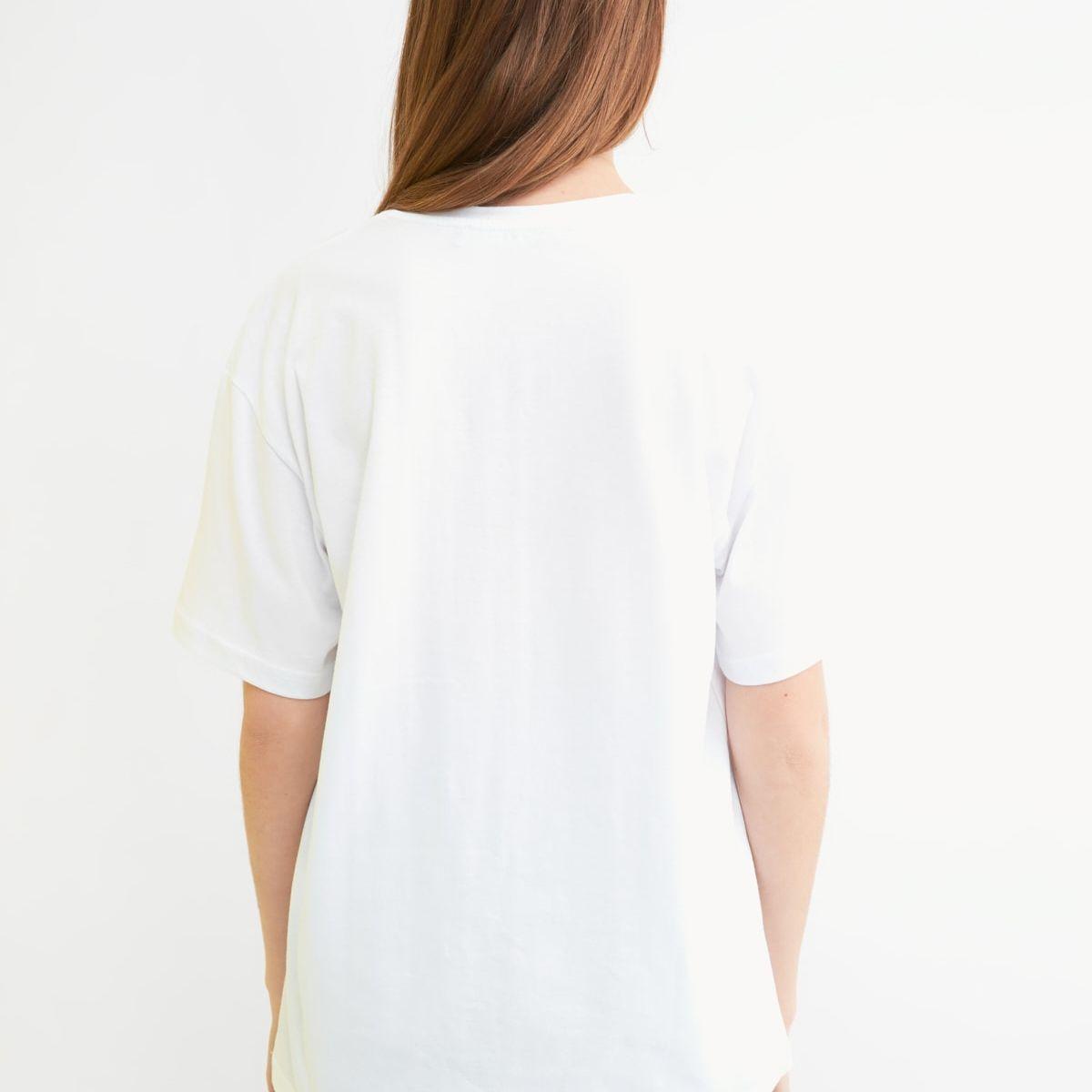 Trendyol Short Sleeves Embroidered Slogan Detail Relaxed Fit T-shirt-women-clothing-tshirts-image-5