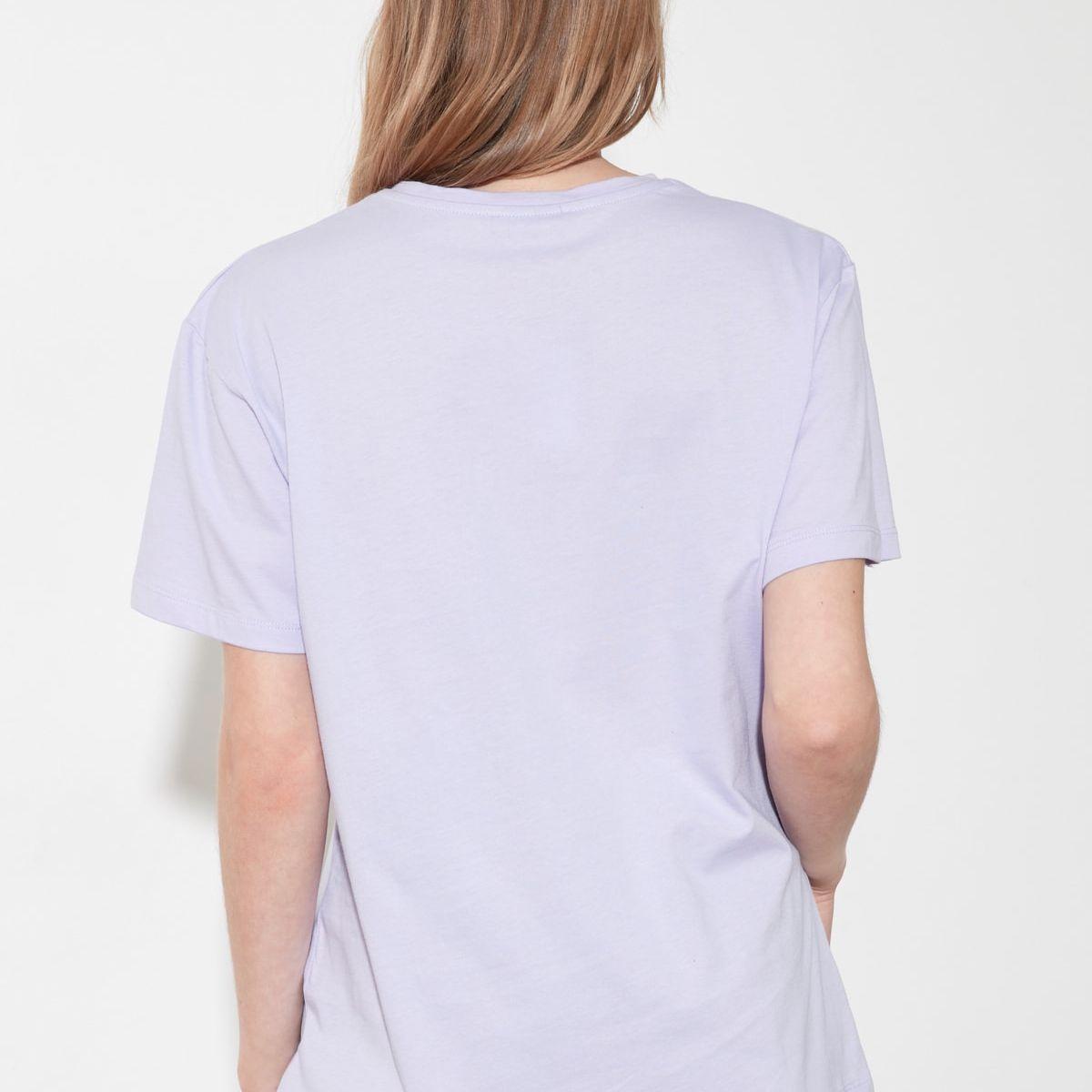 Trendyol Short Sleeves Virgo Zodiac Print Knit Regular T-shirt-women-clothing-tshirts-image-5