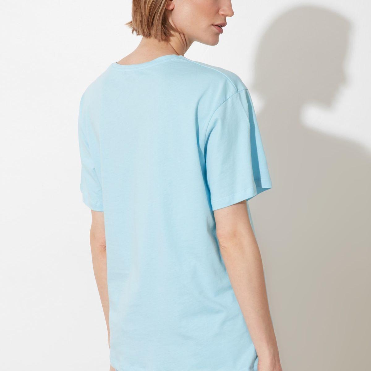 Trendyol Short Sleeves Leo Zodiac Print Knit Regular T-shirt-women-clothing-tshirts-image-4