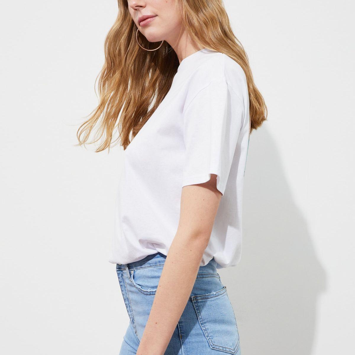 Trendyol Short Sleeves Find Your Journey Graphic Print Regular T-shirt-women-clothing-tshirts-image-3