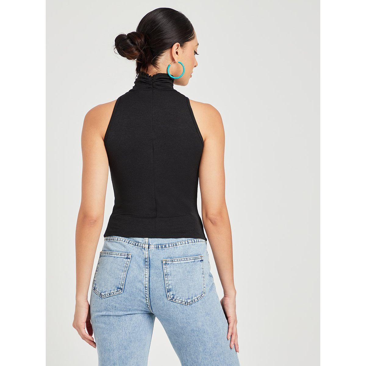 Styli Sleeveless High Neck Cut Out Detail Knit Top-women-clothing-shirtsandblouses-blouses-image-5