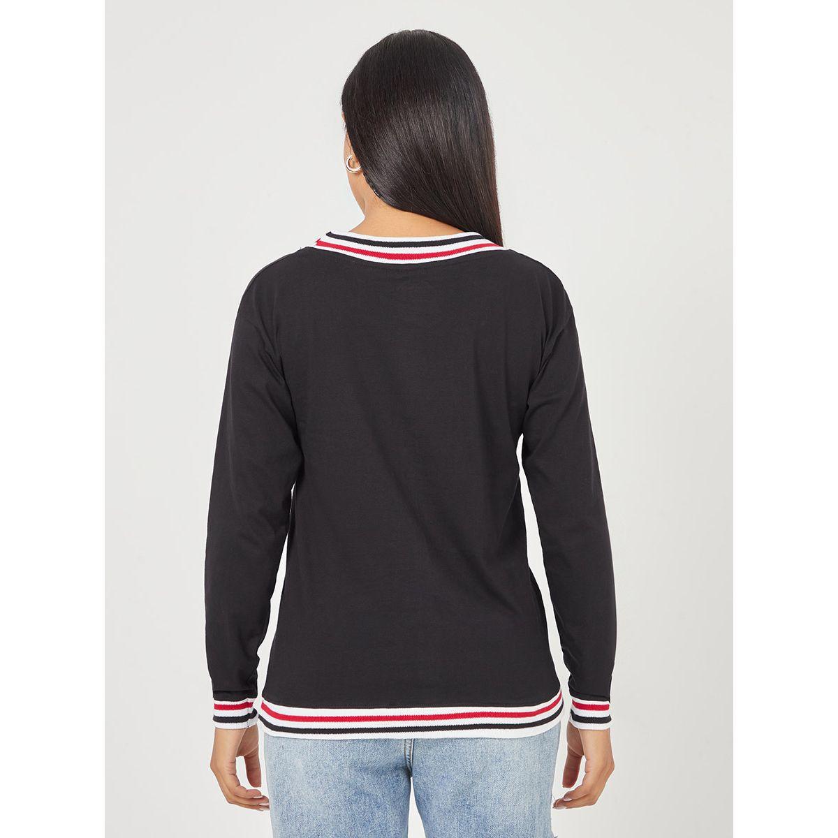 تيشيرت مخطط باكمام وأساور-women-clothing-tshirts-image-4