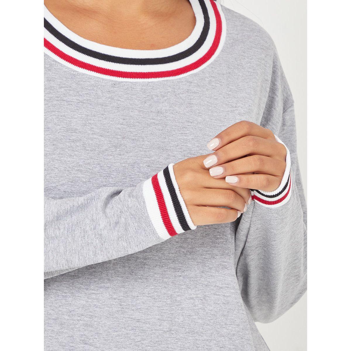 تيشيرت مخطط باكمام وأساور-women-clothing-tshirts-image-3