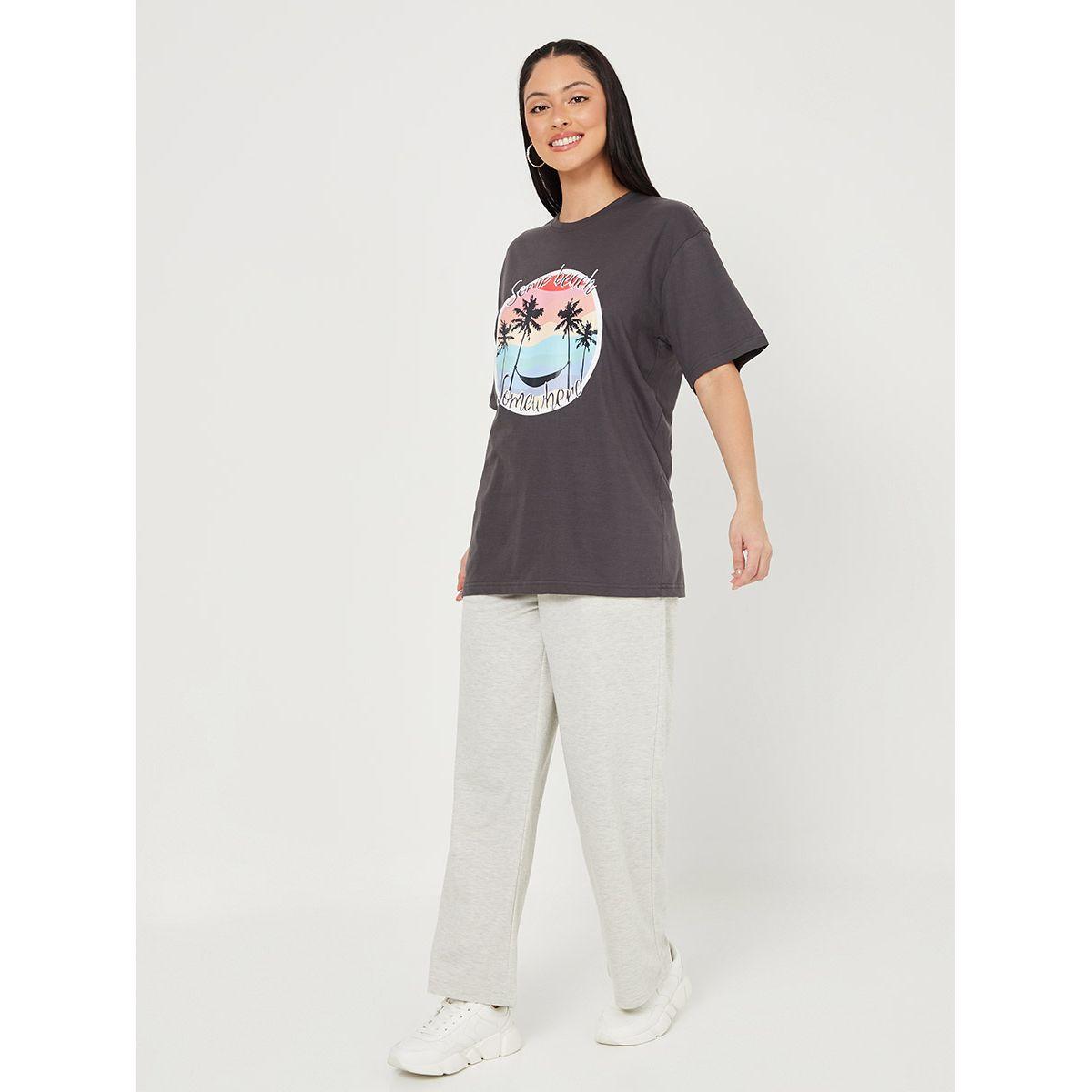 تيشيرت بقصة واسعة واكمام قصيرة-women-clothing-tshirts-image-2