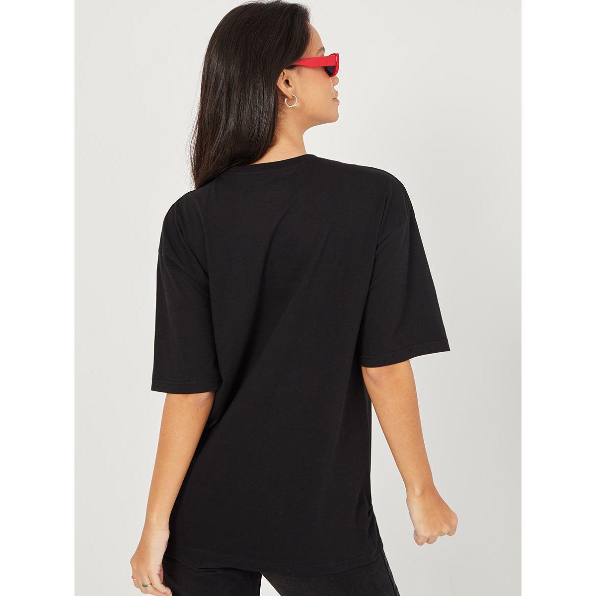 Styli Short Sleeves Celestial Graphic Print Oversized T-shirt-women-clothing-tshirts-image-4