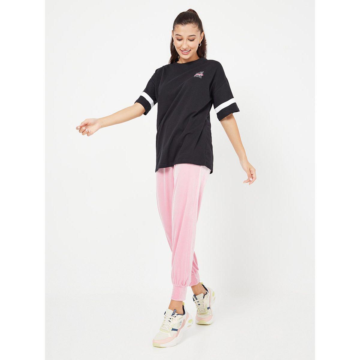 Styli Short Sleeves NY Brooklyn Slogan Print Oversized Longline T-shirt-women-clothing-tshirts-image-2