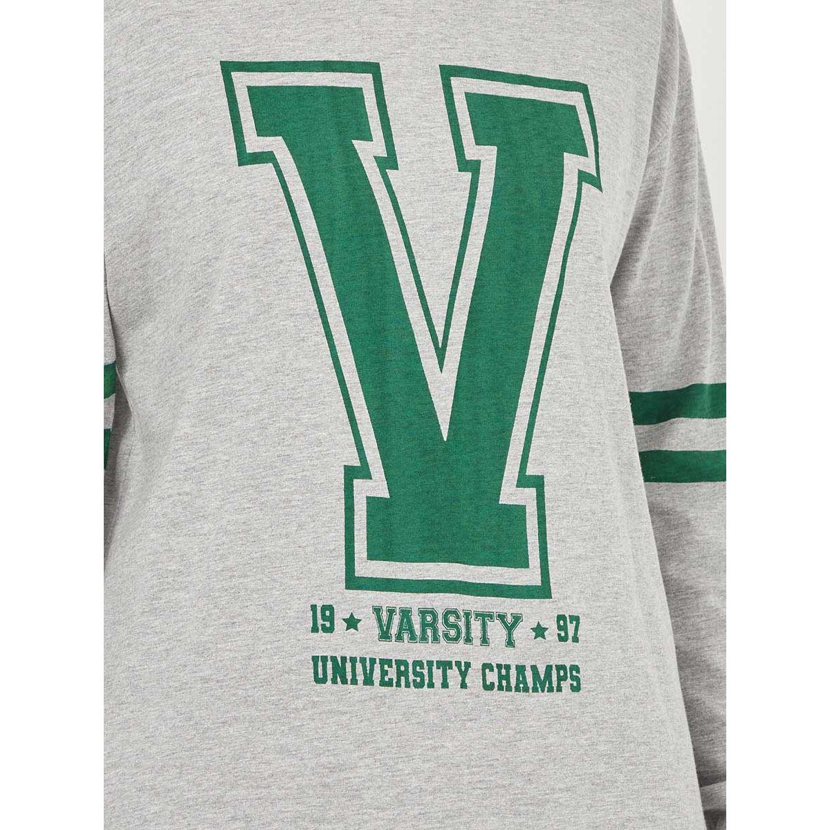 Styli Long Sleeves Varsity Print Round Neck Longline T-shirt-women-clothing-tshirts-image-3