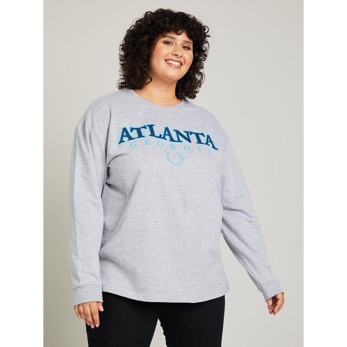 Styli Plus Atlanta Slogan Print Round Neck Knit Pullover Sweatshirt-women-winterwear-hoodiesandsweatshirts-hoodies-image-2