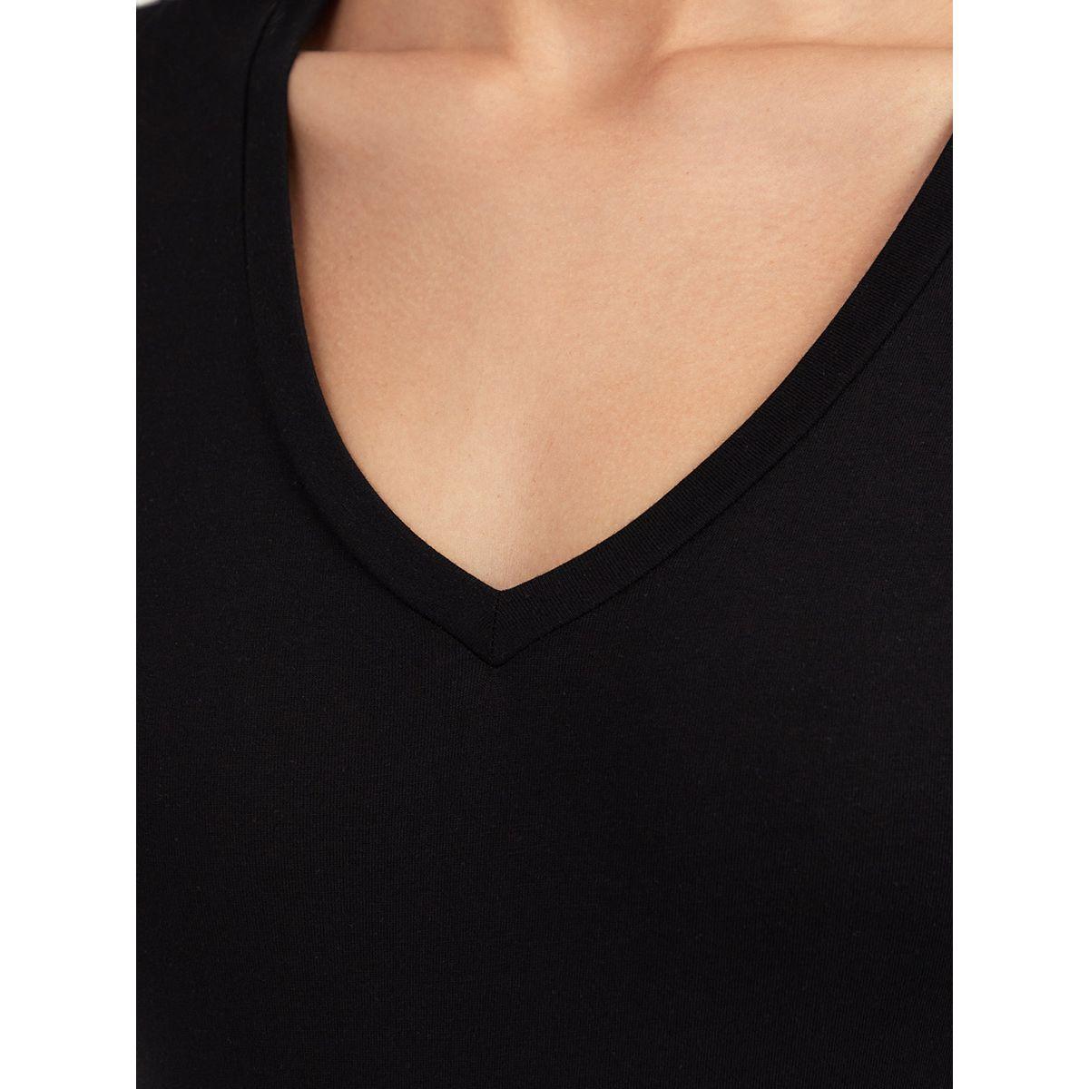 Styli Long Sleeves V Neck Fitted Bodysuit-women-clothing-tshirts-image-4