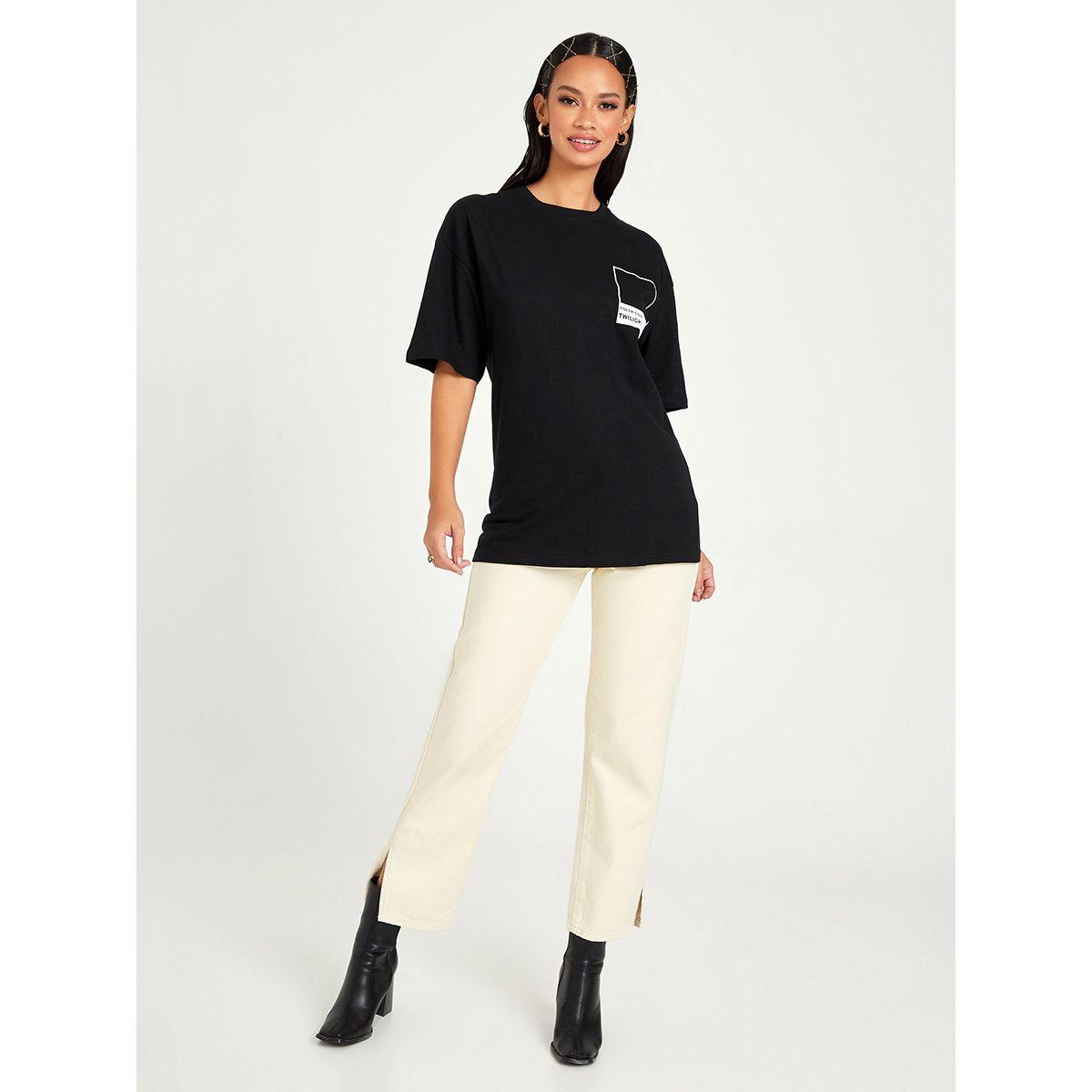 تيشيرت بقصة واسعة واكمام قصيرة-women-clothing-tshirts-image-2