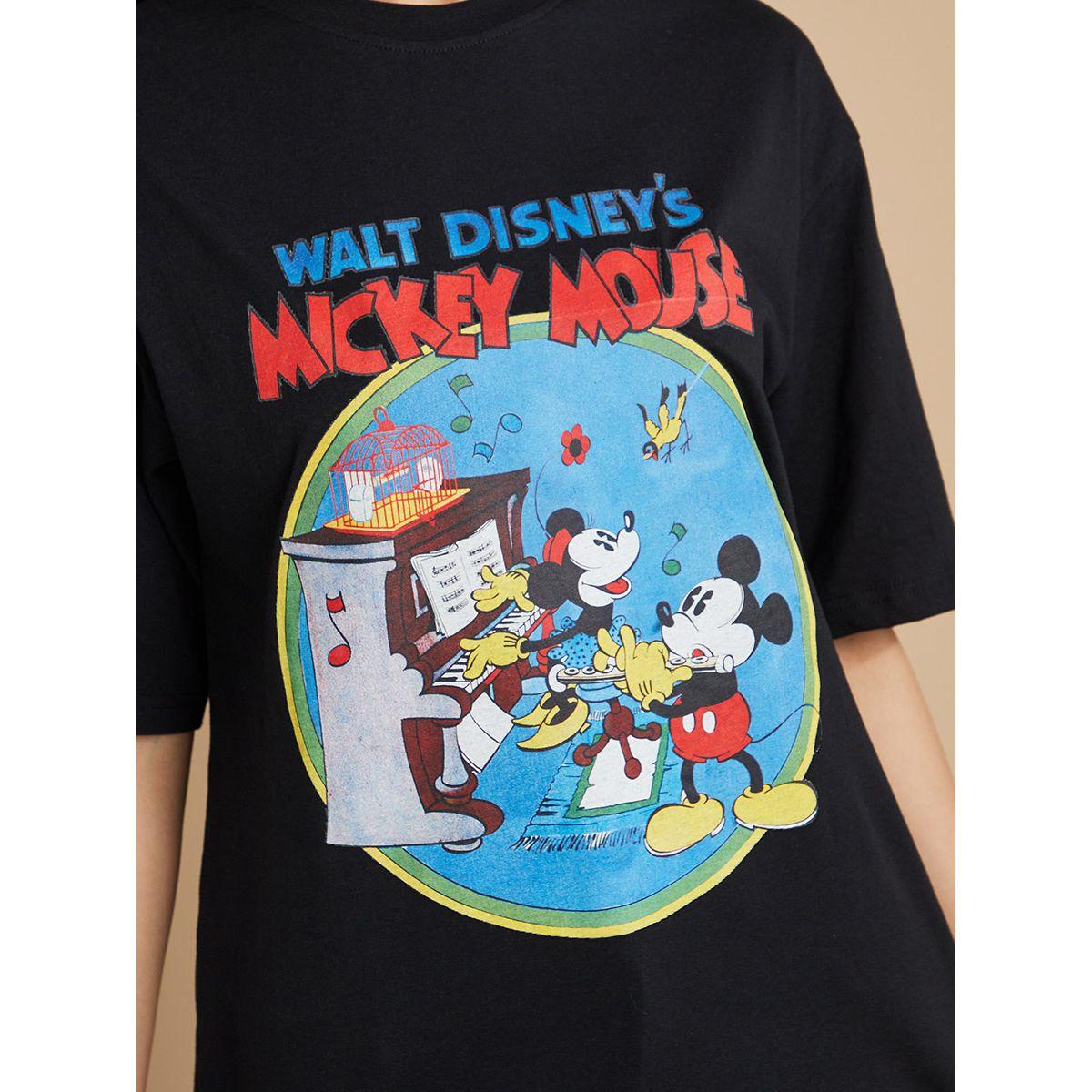 Styli Mickey & Minnie Print Oversized Longline T-shirt-women-clothing-tshirts-image-3