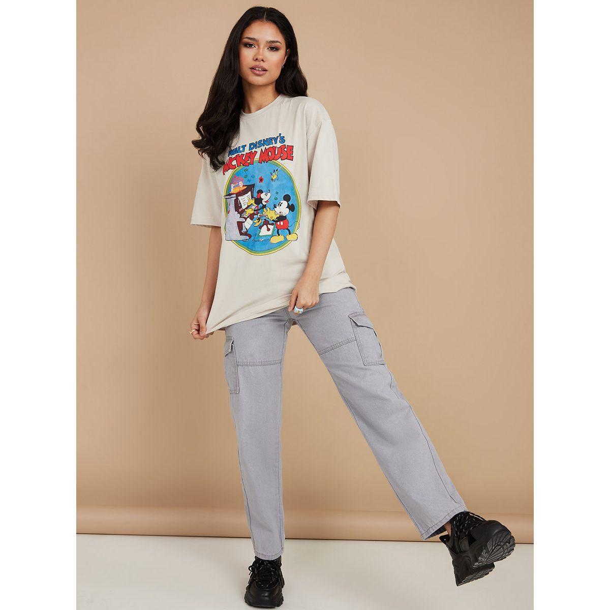 تيشيرت بقصة واسعة واكمام قصيرة-women-clothing-tshirts-image-2
