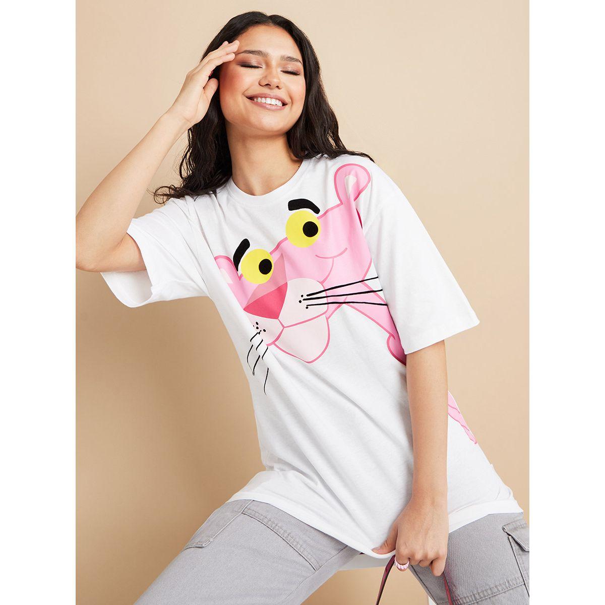 تيشيرت بقصة واسعة واكمام قصيرة-women-clothing-tshirts-image-1