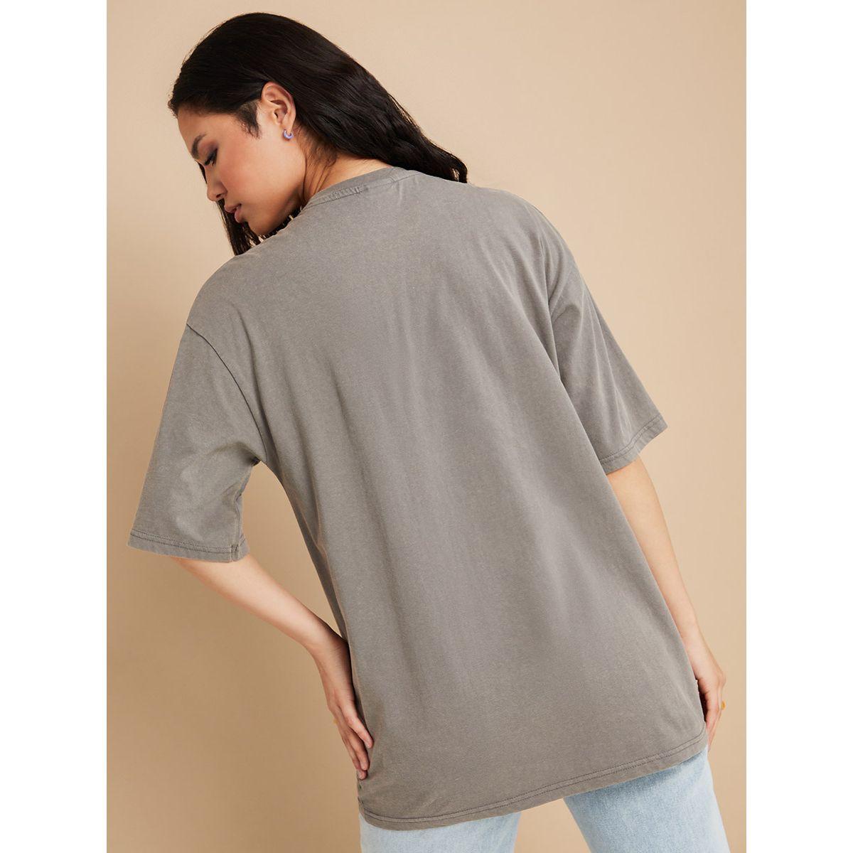 Styli Alice in Wonderland Print Oversized Longline T-shirt-women-clothing-tshirts-image-4