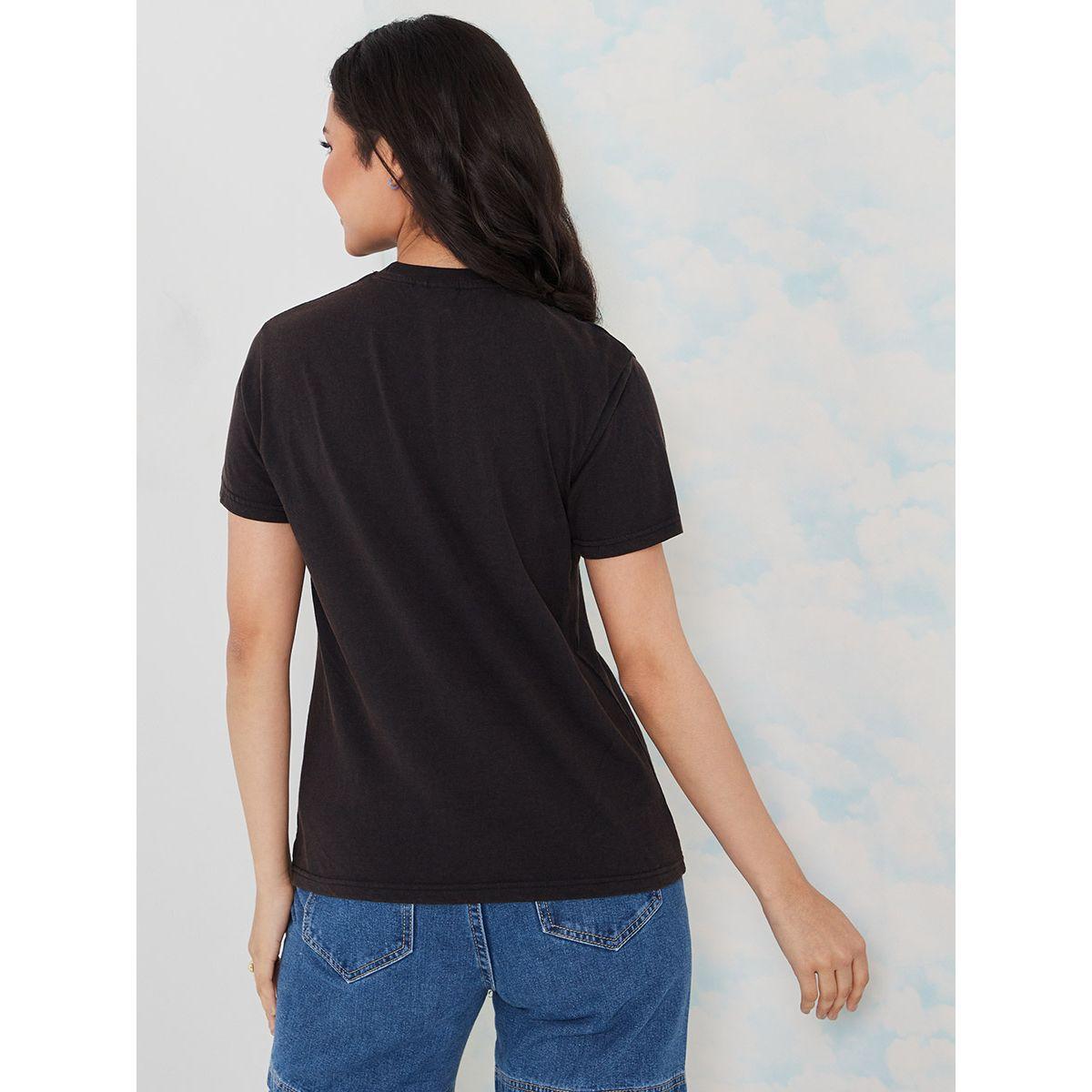 Styli Disney Mickey Mouse Graphic Print Regular Fit T-shirt-women-clothing-tshirts-image-4