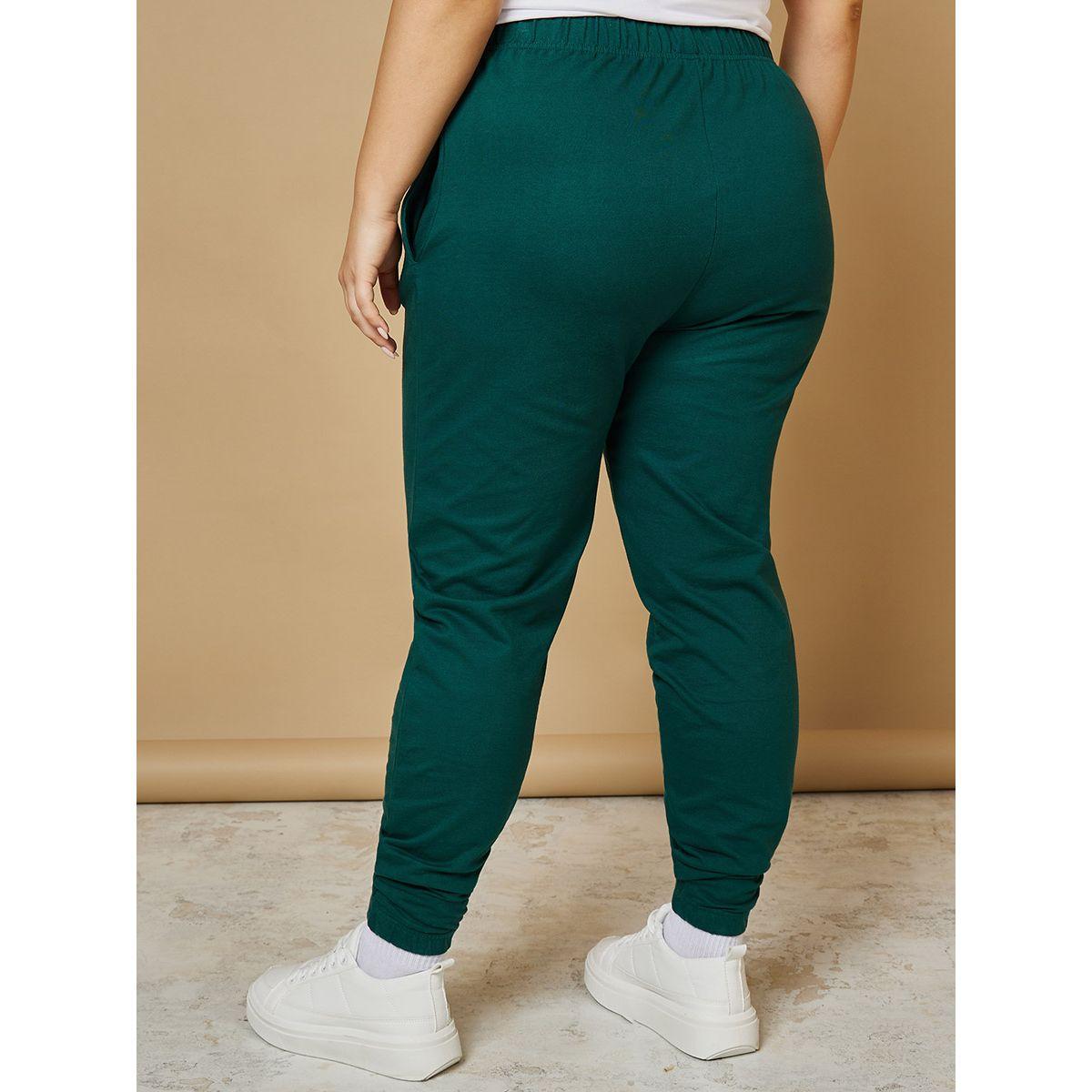 Styli Plus Elastic Waistband Cotton Jogger with Side Pocket-women-clothing-bottoms-joggers-image-5