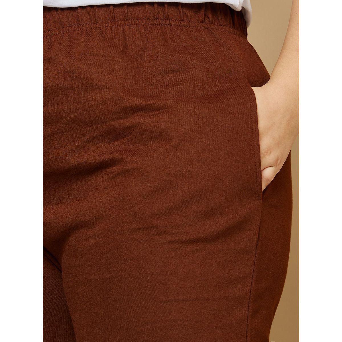 Styli Plus Elastic Waistband Cotton Jogger with Side Pocket-women-clothing-bottoms-joggers-image-3