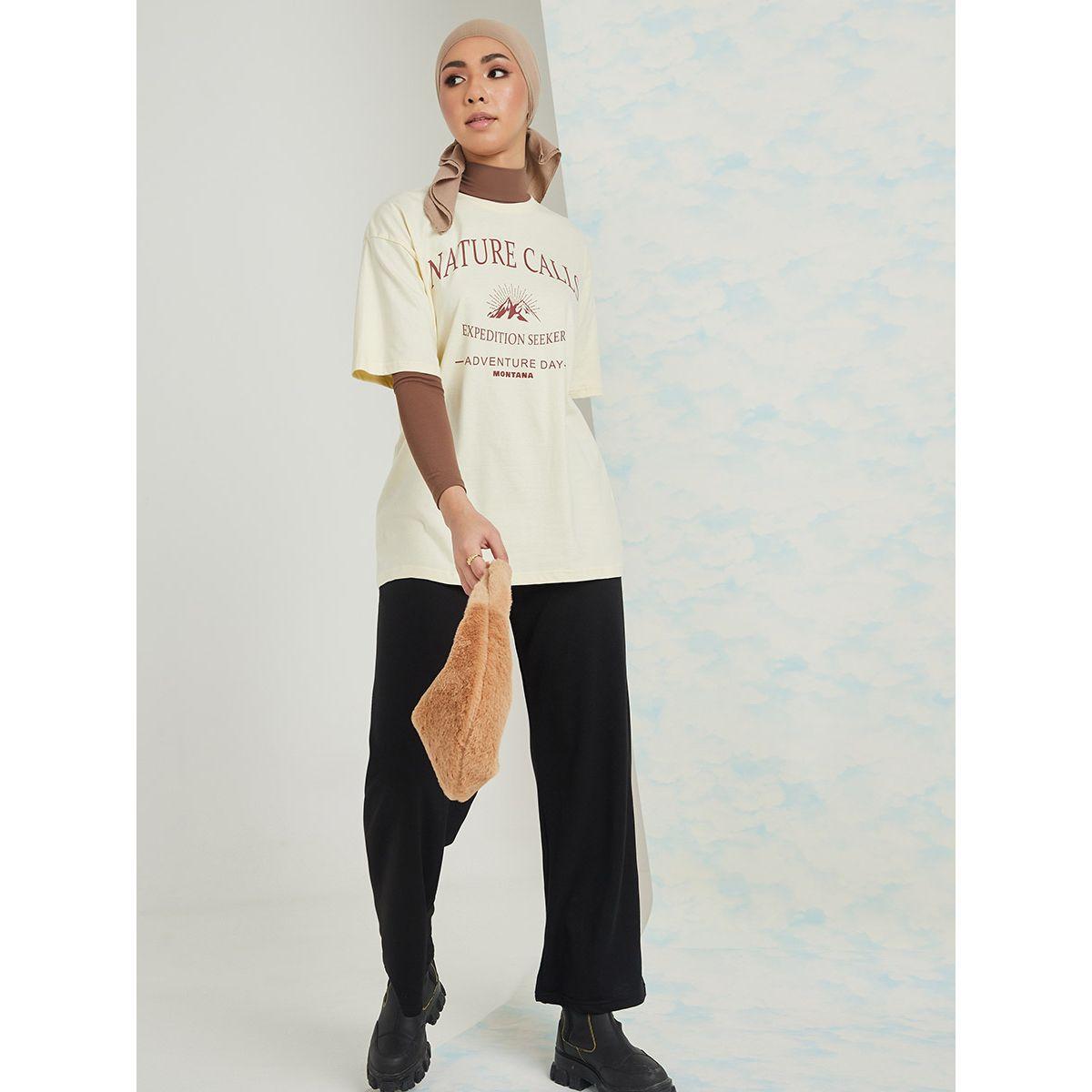 تيشيرت واسع باكمام قصيرة من ريد تايب-women-clothing-tshirts-image-2