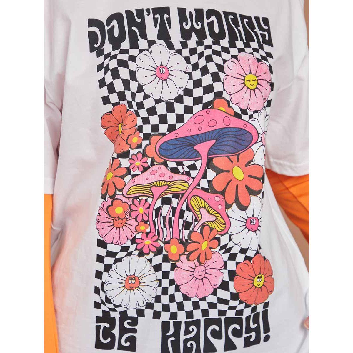 Styli Short Sleeves Floral Graphic Oversized Longline T-shirt-women-clothing-tshirts-image-5