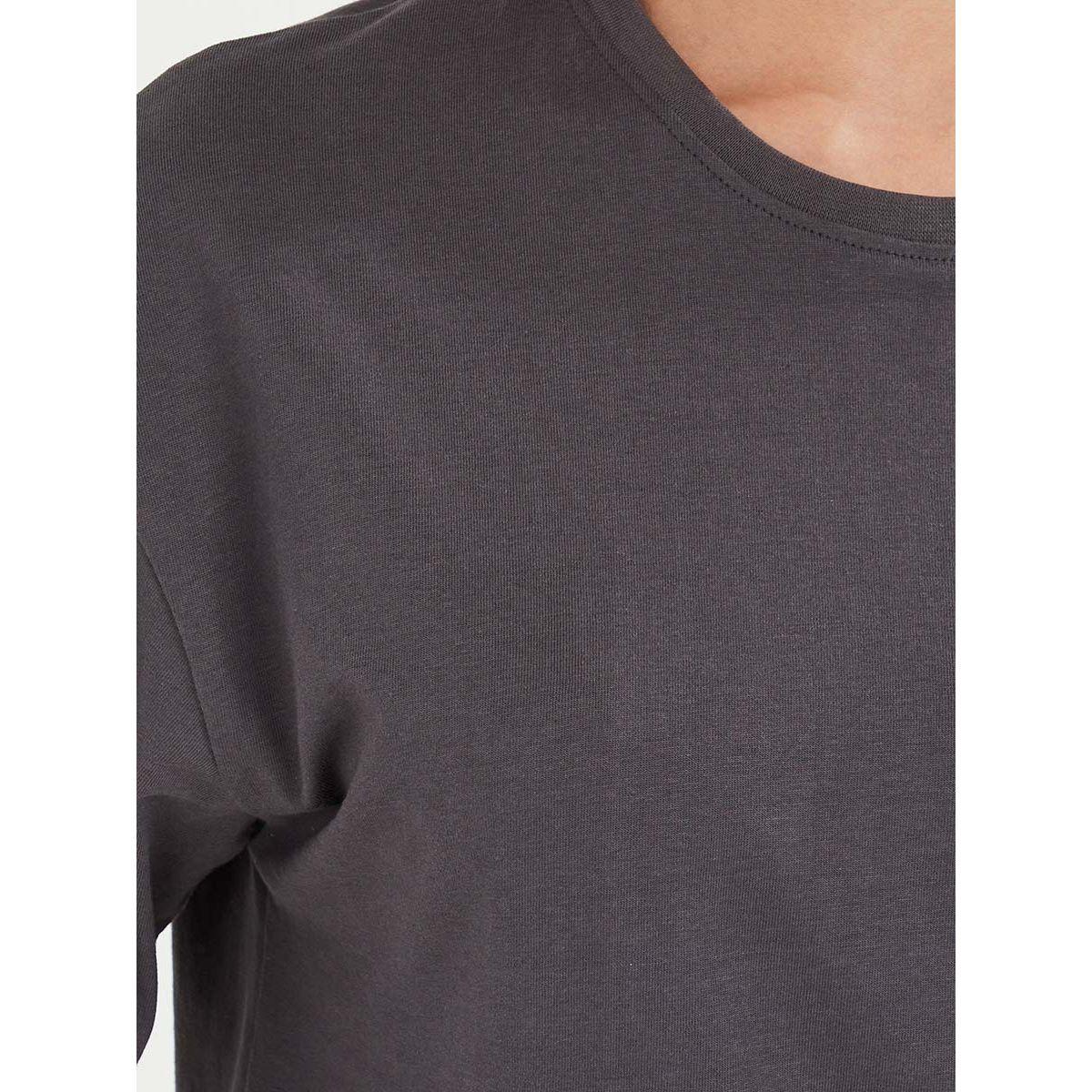 Styli Short Sleeves Be Kind Back Slogan Print Oversized Longline T-shirt-women-clothing-tshirts-image-3