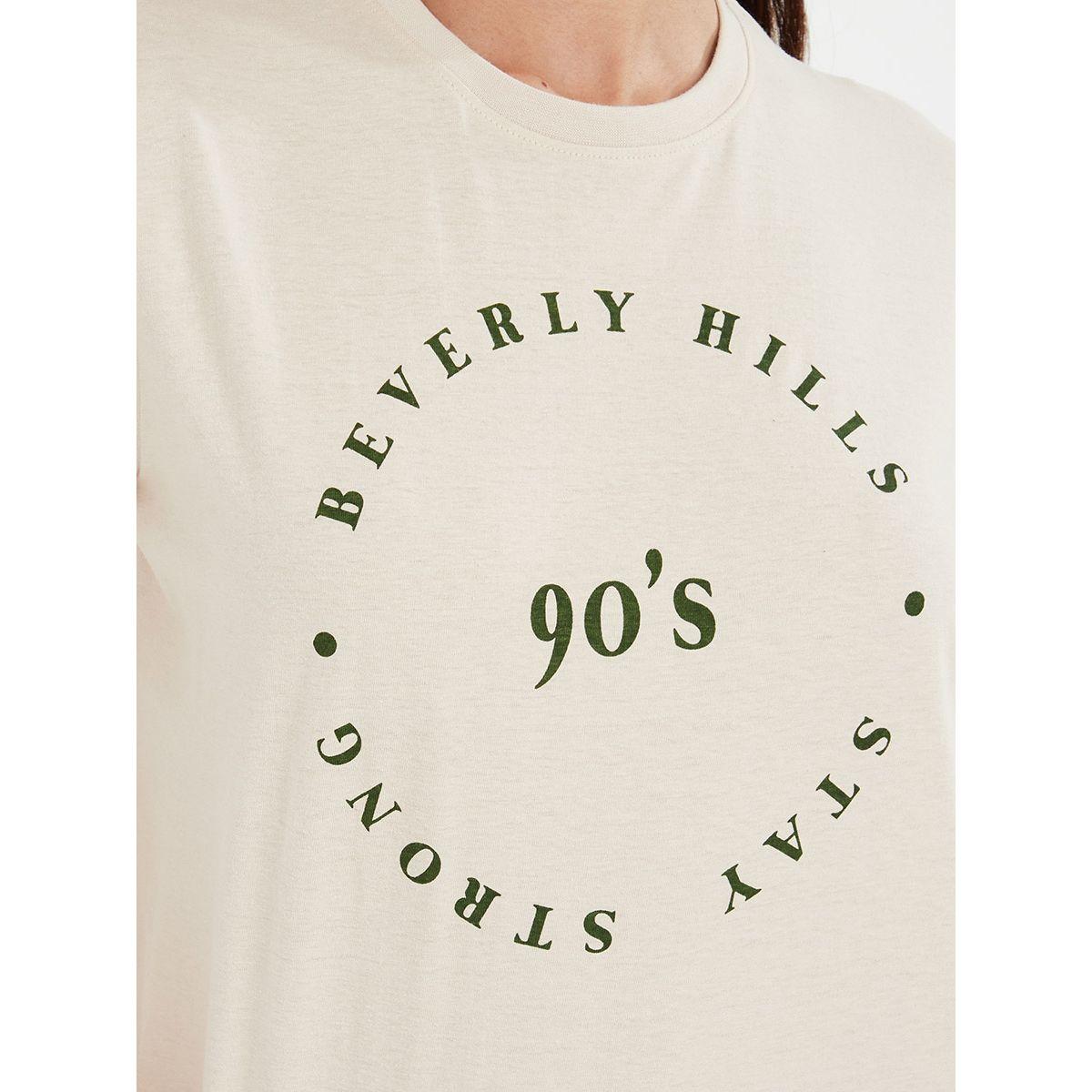 Styli Short Sleeves Beverly Hills Slogan Print Regular Fit T-shirt-women-clothing-tshirts-image-4