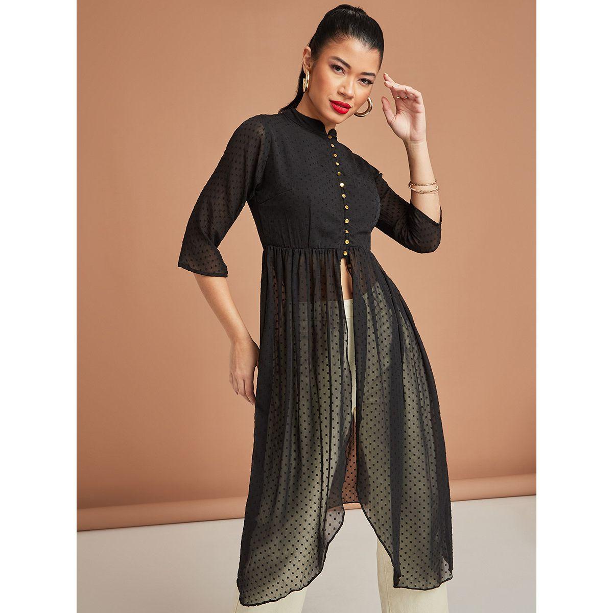 بلوزة بحواف غير متماثلة الطول من ستايلي-women-clothing-shirtsandblouses-blouses-image-2