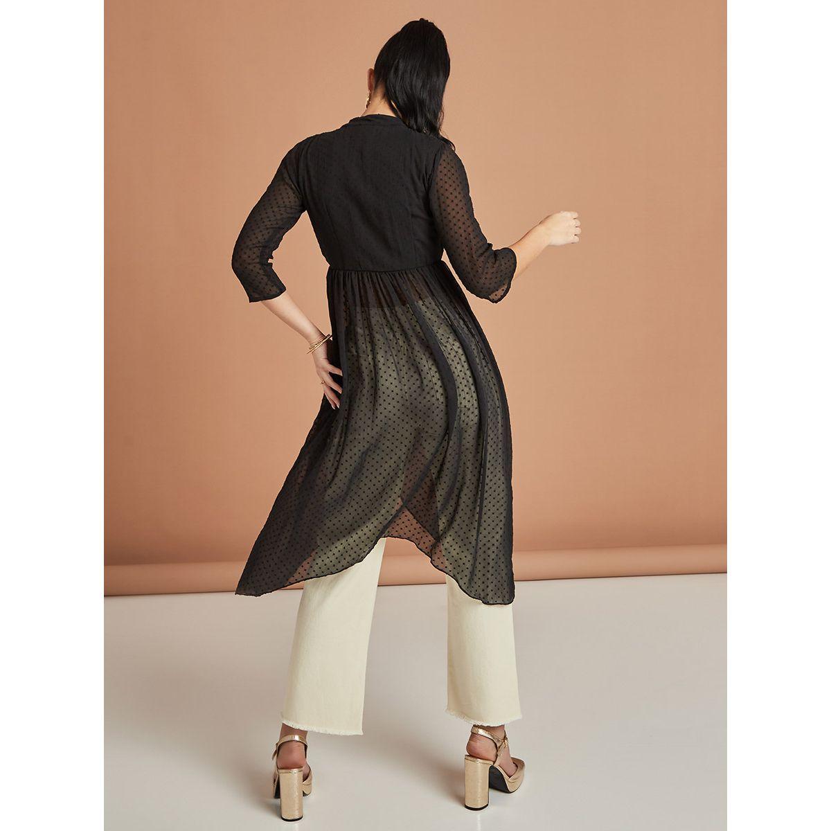 بلوزة بحواف غير متماثلة الطول من ستايلي-women-clothing-shirtsandblouses-blouses-image-3