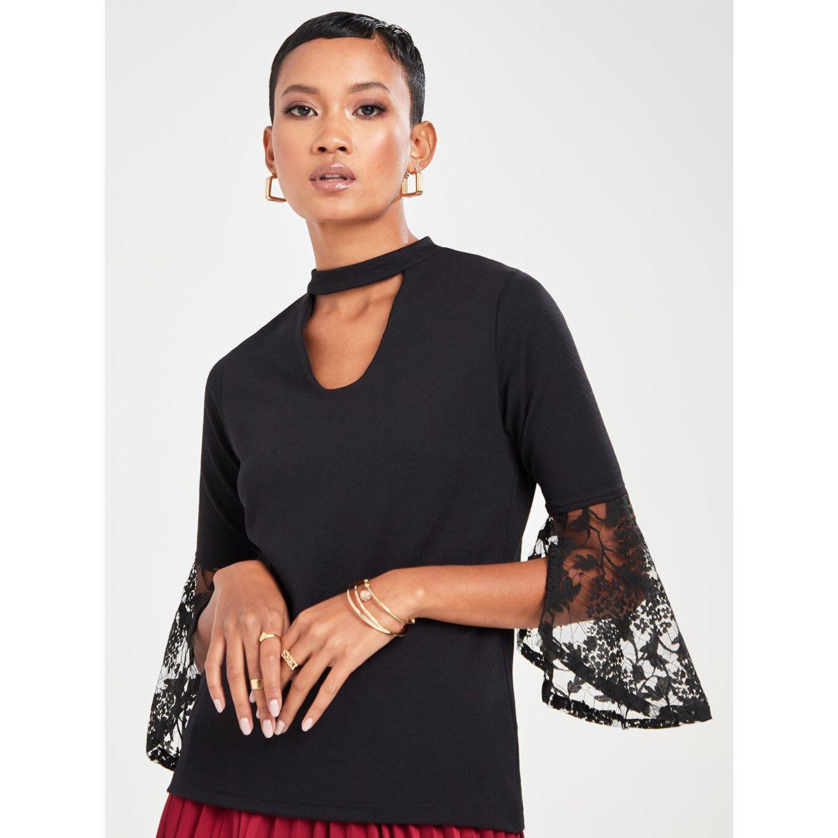 بلوزة بتداخلات دانتيل من ستايلي-women-clothing-shirtsandblouses-blouses-image-3