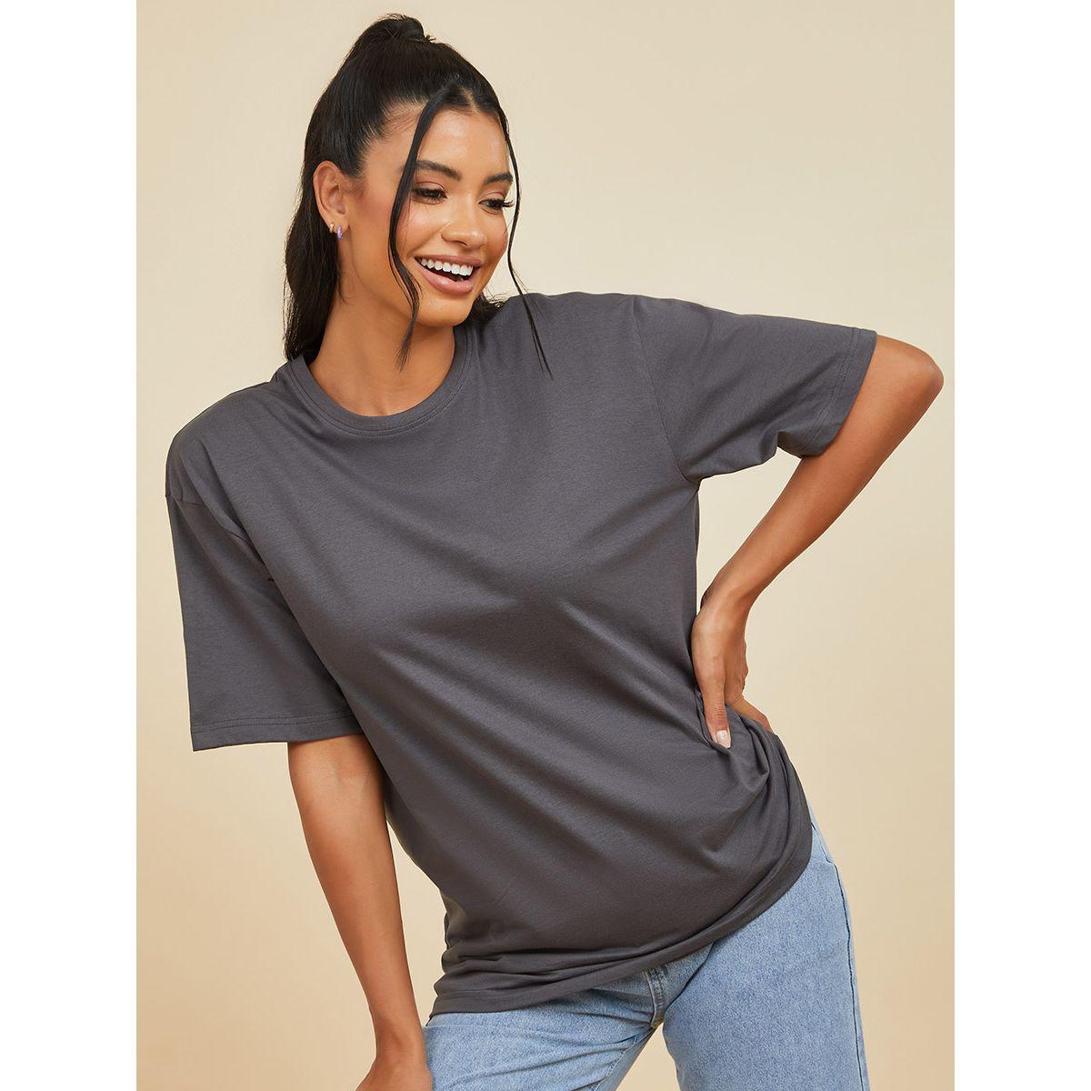 تيشيرت بقصة واسعة واكمام قصيرة من ريد تايب-women-clothing-tshirts-image-1