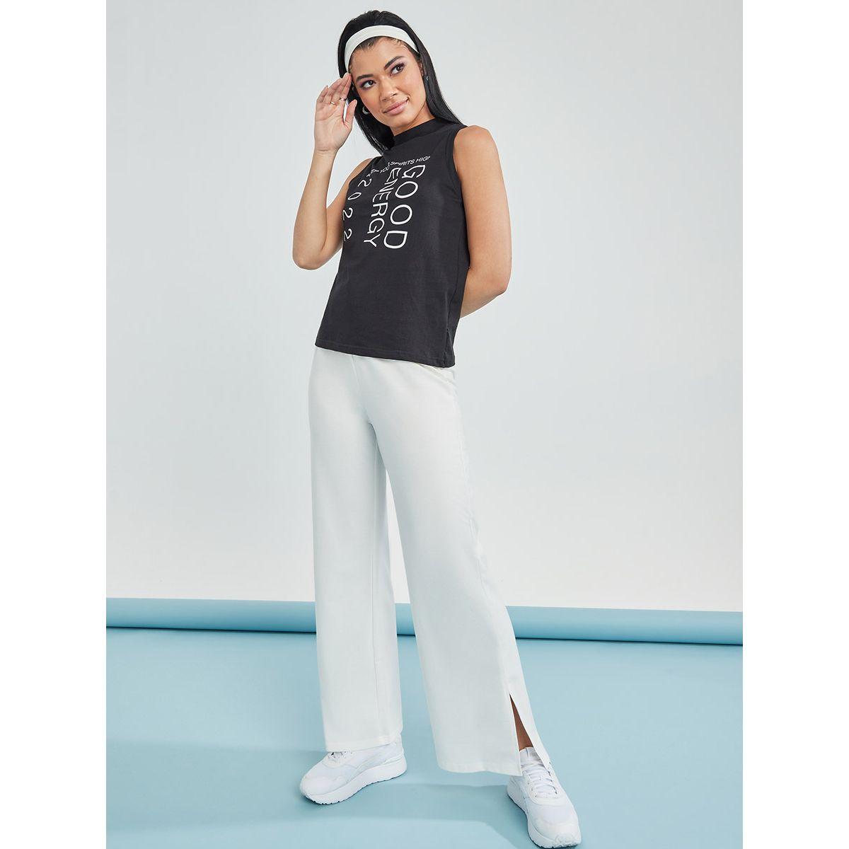 تيشيرت بلا اكمام مطبع بكتابة-women-clothing-tshirts-image-2