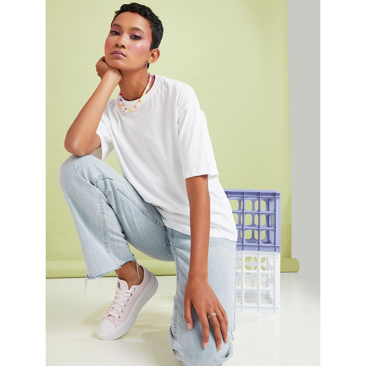 Styli Better Days Ahead Floral Back Graphic Boxy Fit T-shirt-women-clothing-tshirts-image-3