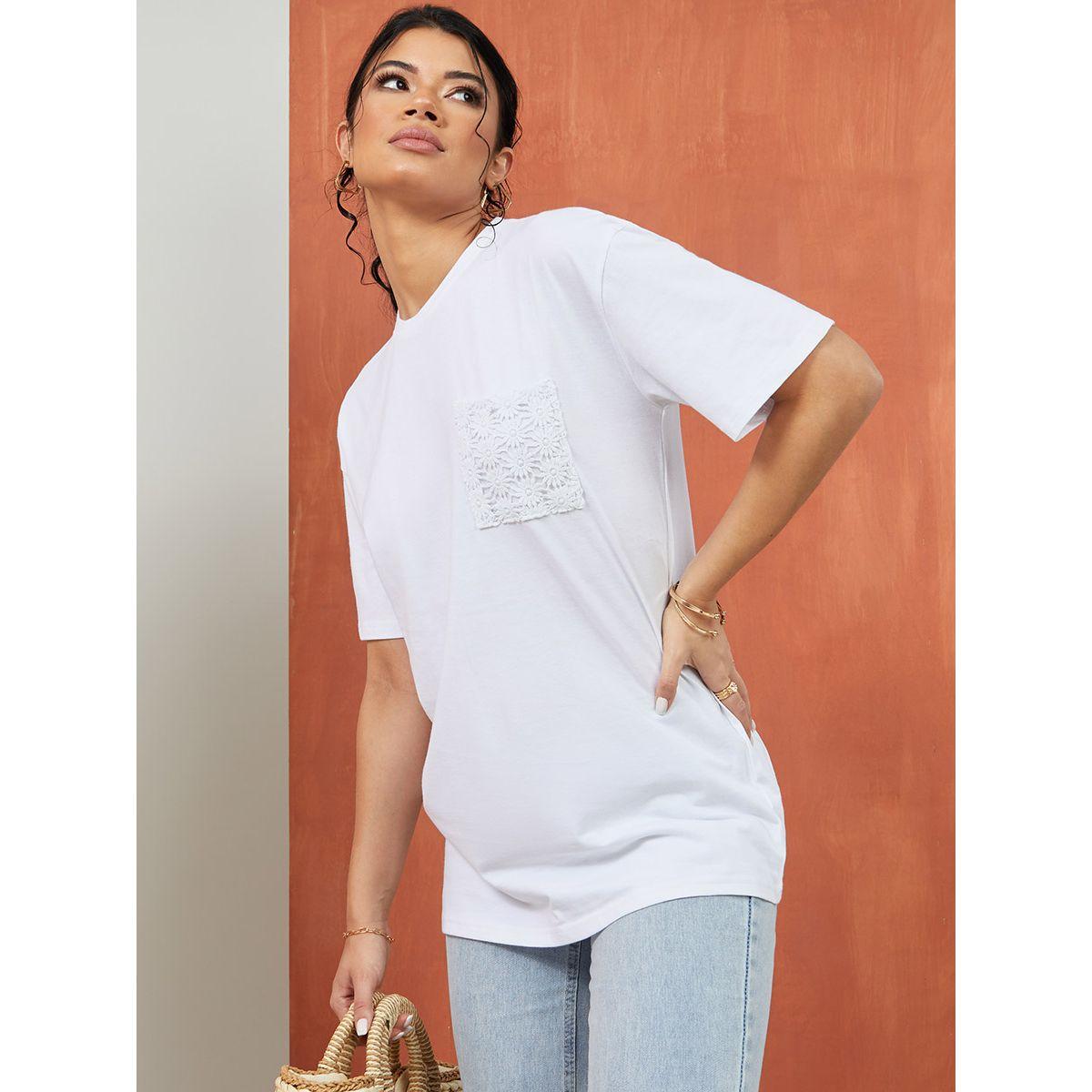 تيشيرت بقصة واسعة من ريد تايب-women-clothing-tshirts-image-1